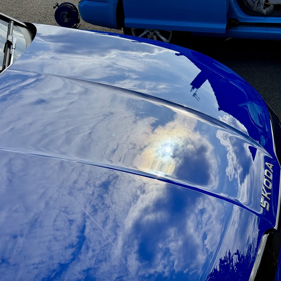 Reflection across a bonnet